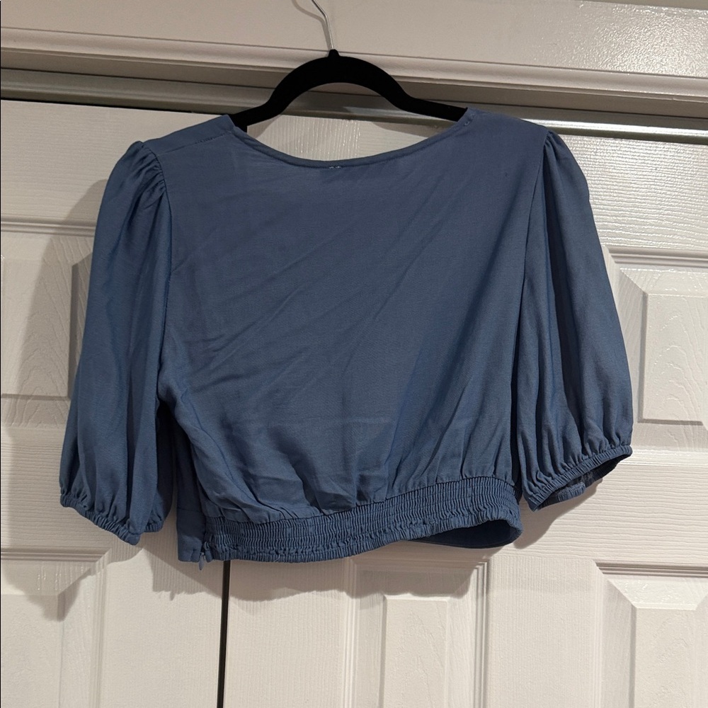 Blue Two-Piece Ruffle Set - Picture 5 of 6